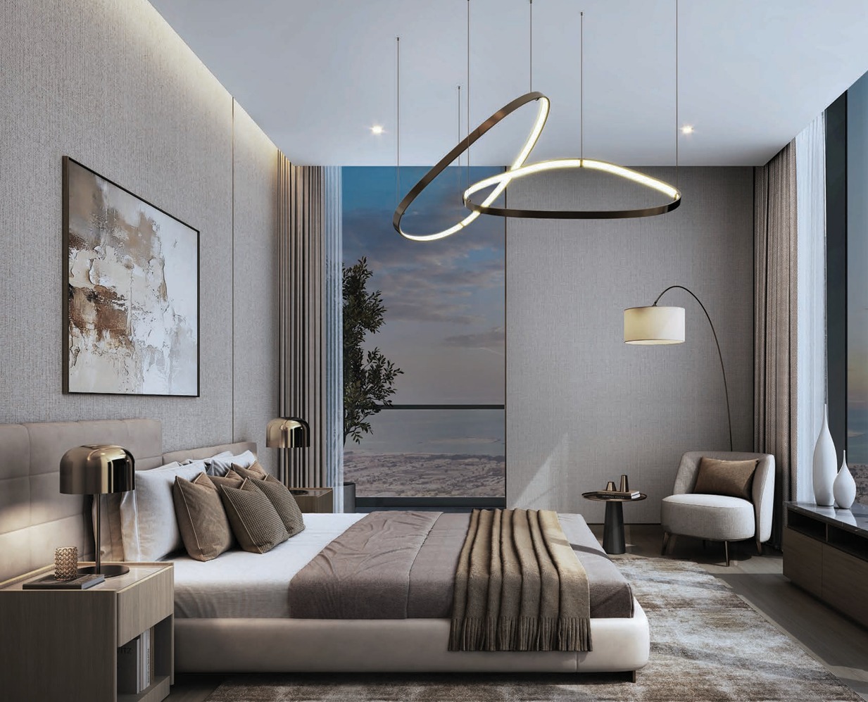 SOBHA SKYPARKS リビングビュー