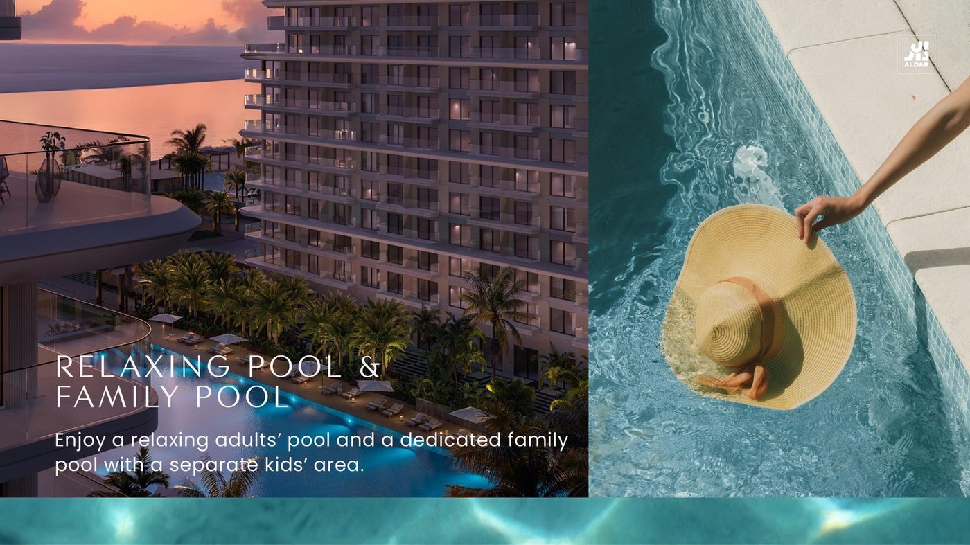 Yas Riva Residences プール＆リゾートデッキ